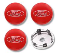 Lega Calotta Centrale Ruota Mozzo x4 Per Ford Fiesta Rosso 60mm 1368744 Molti