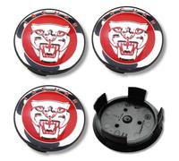 Lega Calotta Centrale Ruota Mozzo x4 Per Jaguar Rosso 58mm Xe S-TYPE