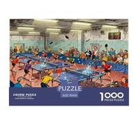Lega del Ping Pong nel Sottotetto Puzzle in Legno Impermeabile Puzzles Da 1000 Pezzi Regali Per Adulti Impossibili Giochi Educativi