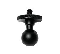 Lega di alluminio 17 millimetri Testa a sfera Adattatore Clip per Go Pro Hero 10 9 8 Macchina Fotografica Auto Staffa di Montaggio 1/4 Vite di Montaggio Base testa a sfera