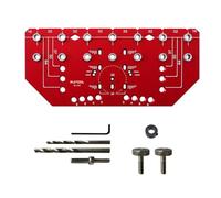 Lega di alluminio 2 in 1 Pin Jig e Cerniera Jig con punte da trapano indurite per foro perno mensola e installazione cerniera nella lavorazione del legno