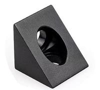 Lega di alluminio 2020 - Connettori a 3 vie, 8/20 pezzi - Supporti ad angolo di 90° triangolo e quadrato per estrusioni in alluminio V-Slot e T-Slot 8Pcs 2020 Triangle 3-Way - Black Anodized