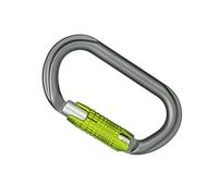 Lega di alluminio 25KN D Forma Moschettone Backpacking Arrampicata Fibbie Con Portone Vite Per Sport Arrampicata Sicuro E Avventura Vite Moschettone