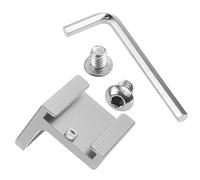 Lega di alluminio 90 Gradi Cold Shoe Mount Adapter Base con 1/4 ' ' Vite di Montaggio per DSLR Accessori Gabbia Della Macchina Fotografica Quick Release L Staffa