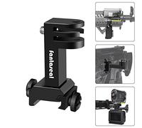 Lega di Alluminio Alta Precisione Universale 2in1 Action Cam Pistola Balestra Supporto Guida Picatinny Rail Adattatore per Montaggio Laterale Airsoft Caccia Paintball per GoPro Sony Akaso DJI Camera