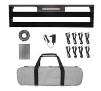 Lega di alluminio Basso Antiscivolo Pedalboard Staffa Chitarra Effetto Pedaliere Pedaliere Effetto Metallo Con Disegni Cava Pedalboard Effetto Chitarra