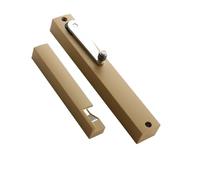 Lega Di Alluminio Con Ammortizzatore Ammortizzatore Idraulico Invisibile Chiudiporta Silenzioso For Uso Domestico,per una forza di chiusura più forte(Yellow brown/right opening)