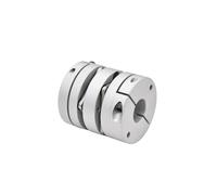 Lega di alluminio D39L49 Giunto a doppia membrana Connettore elastico D39mm L49mm Vite a ricircolo di sfere Passo Servomotore Encoder Computer(9x16mm)