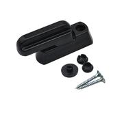 lega di alluminio di zinco UPVC nero e bianco finestra serratura casa balcone pratico sostituzione sicurezza 1 pezzo (nero)