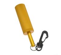 Lega di alluminio Diving-Bell, ARA Subacquea Noise Maker Segnale Sonaglio Shaker, Cilindro Ad Alta Frequenza Sonda YL-579 (giallo)