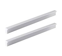 Lega di Alluminio Forma a L Maniglia per Mobili Maniglione da Cucina Pomelli per Porta Maniglie a Corrimano Pomolo per Mobili Tiretti Manopole di Armadio 2 Pezzi (Overall length 1200mm)