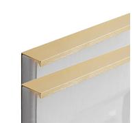 Lega di Alluminio Maniglia Invisibile Maniglione da Cucina Manopole di Armadio Pomelli per Porta Pomolo per Mobili Maniglie per Tiranti Oro 2 Pezzi (Overall length 300mm)
