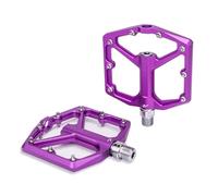 Lega di alluminio Mountain Biciclette Pedali Wide Flat Ciclismo Pedali Cuscinetti lisci Biciclette Antiscivolo Durevole Antiscivolo
