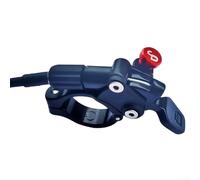 Lega di alluminio per forcella anteriore della bicicletta, leva di blocco con cavo per manubrio da 22,2 mm, compatibile con forcella ammortizzata Suntour e Rockshox, nero