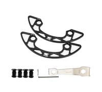 Lega di alluminio per guardia corona bici per 104 mm BCD, compatibile con pignone 30-40T, Mountain per catena bicicletta per copertura di protezione anello, leggero e resistente, include viti e chiave
