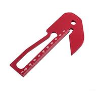 Lega di alluminio per la lavorazione del legno Center Finder Square Scribe con capacità di misurazione dell'angolo di 45° e 90°, compatto 140 x 60 x 30 mm righello per falegname preciso