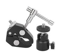 Lega di alluminio Piccolo Ballhead Video Camera Morsetto Vite 3/8 1/4 per Torcia Treppiede LCD/DV Monitor LED Luce