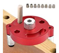 Lega di alluminio posizionamento verticale Punch, lavorazione del legno posizionamento verticale Punch, lega di alluminio centraggio del kit di perforazione tassello verticale Jig, punto rotondo punch