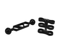 Lega Di Alluminio Scuba Diving Luce Della Torcia Sfera Del Braccio Doppio Giunto E 1 Set Farfalla Clip Morsetto Supporto Per Macchina Fotografica