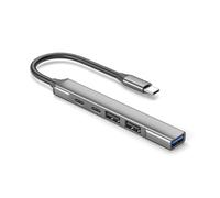 Lega di alluminio Tipo C Hub 5 In 1 Adattatore Con USB 2.0 Tipo C Trasferimento Dati E PD 60W Ricarica Per Ufficio