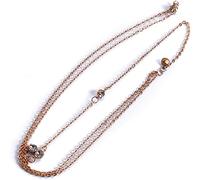 Lega di stile contratto e ciondolo con strass a catena sul retro con catena per il corpo della collana per la medicazione posteriore delle ragazze delle donnePratico e professionale