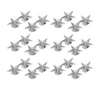 Lega di Zinco Distintivo a Stella Argento 12 Pezzi per Feste | Spilla Classica ed Elegante, Accessorio per Costume, Decorazione per Celebrazioni, per Chi Viene Onorato