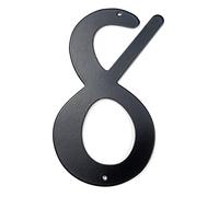 Lega di zinco nera da 10 cm e 4 pollici for casa, giardino, garage(8)