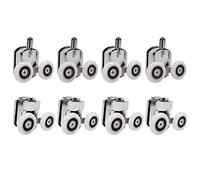 lega doppia porta doccia rulli Runners - Set di 8 - superiore e inferiore (4TOP +4BOTTOM) (12mm (25mm)-8pcs)