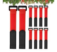 Legacci per Ghirlande Natalizie 10 Pezzi Regolabili in Nylon Flessibile per | Legaccio di Fissaggio per Albero di Natale e Corona Scale, Porte, , Verde, Esterno, Portone, Ingresso,