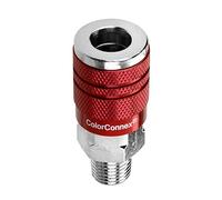 Legacy color Connex Type D 14 pezzi. 1/4 in. Red Coupler and Plug kit, A73420D