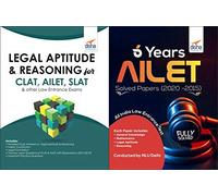 Legal Aptitude & Reasoning for CLAT & AILET Exams and 6 Years AILET Solved Papers (2020 to 2015)