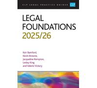 Legal Foundations 2025/26: Legal Practice Course Guides (LPC)