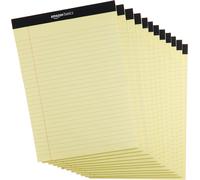 Legal/Larghe a Righe, 8,5 by 11,75 Pollici, 50 Fogli, Confezione Da 12, Canary,