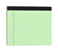 Legal Note Pads - Letter Size Intermediate Spacing , Multi-Pack Tear-Off Bound Memo Notebooks, Canary Yellow Draft Scratchpads | Sturdy Cardboard Backing Stationary Work Organizers For Lawyers