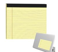 Legal Note Pads - Letter Size Intermediate Spacing , Multi-Pack Tear-Off Bound Memo Notebooks, Canary Yellow Draft Scratchpads | Sturdy Cardboard Backing Stationary Work Organizers For Lawyers