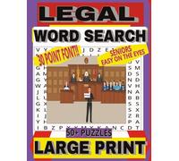 LEGAL WORD SEARCH: 30 POINT FONT!! | SENIORS EASY ON THE EYES | LARGE PRINT | 50+ PUZZLES