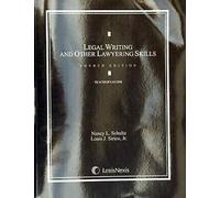 Legal Writing and Other Lawyering Skills - [LexisNexis]