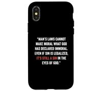 Legalizzare il peccato non lo rende giusto John 8 11 Sin No More Custodia per iPhone X/XS