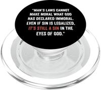 Legalizzare il peccato non lo rende giusto John 8 11 Sin No More PopSockets PopGrip per MagSafe