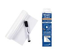 Legamaster 7-159100-A4 Magic-Chart Notes Whiteboard, Fogli elettrostatici riposizionabili, include 25 fogli bianchi (20 x 30 cm), Bianco