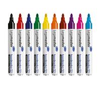 Legamaster Whiteboard Marker Set - Multi-Coloured - 10 Whiteboard Pens - Round T
