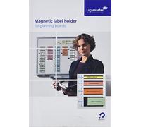 Legamaster ET26 - Porta etichette magnetici, con inserto bianco, 60 x 20 mm, confezione da 54