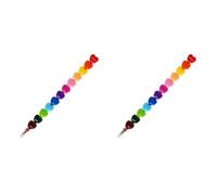 Legami - 12 Pastelli Impilabili, 12 Colori Differenti per Colorare, Pastelli per Bambini, Pastello a Forma di Cuore, Dream in Colour (Confezione da 2)