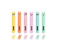 Legami 6 Mini Pastello Evidenziatori Penna Orsetto Rosa Giallo Arancio Viola Blu