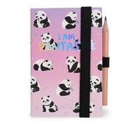Legami - Agenda Fotografica Bigiornaliera Mini, 12 Mesi, da Gennaio 2024 a Dicembre 2024, Chiusura con Elastico, Planner mensile Gennaio 2025, Matita inclusa, Rubrica, 6,5x10 cm, Tema Panda