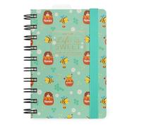 Legami - Agenda Giornaliera Spiralata Small, 12 Mesi, Diario da Gennaio 2025 a Dicembre 2025, Planner Pieghevole 2025/2026, Chiusura con Elastico, Taschina Finale, Rubrica, 8.5 x 13 cm, Bee