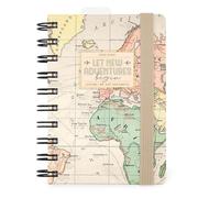 Legami - Agenda Giornaliera Spiralata Small 2026, Travel, 12 Mesi, Chiusura con Elastico, Diario da Gennaio 2026 a Dicembre 2026, in Carta FSC Certificata, 8.5 x 13 cm