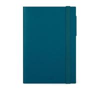 Legami - Agenda Settimanale con Notebook, 12 Mesi Medium, Diario da Gennaio 2025 a Dicembre 2025, Chiusura con Elastico, Planner Mensile Gennaio 2026, Taschina Finale, Rubrica, 12 x 18 cm, Teal Blue