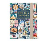 Legami - Agenda Settimanale Fotografica Mini 2026, Travel Stickers, 12 Mesi, Rubrica Inclusa, Chiusura con Elastico, Gennaio 2026-Dicembre 2026, in Carta FSC Certificata, 8x11 cm