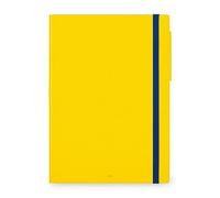 Legami - Agenda Settimanale Maxi, 12 Mesi, da Gennaio 2024 a Dicembre 2024, in 6 Lingue, Chiusura con Elastico, Planner mensile gennaio 2025, Piano Ferie, Rubrica, 19,5x26,5 cm, Colore Yellow freesia